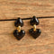 Black Heart Earrings
